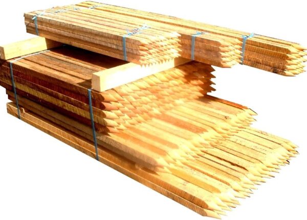 Hardwood Stakes 25x25x180cm